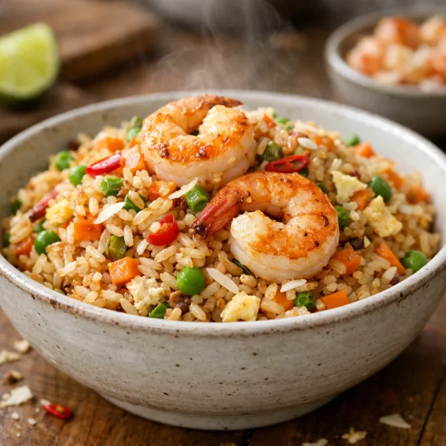 Savory Coconut Shrimp Fried Rice