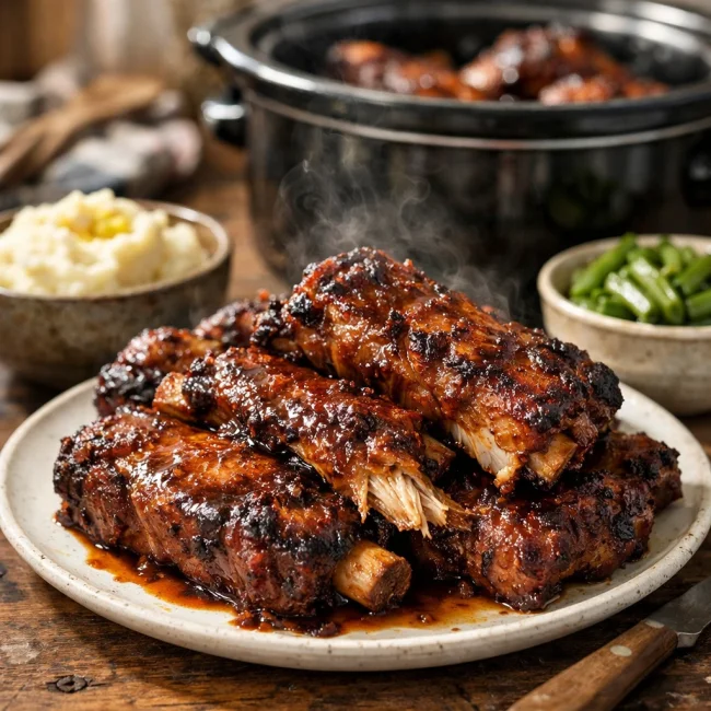 Savory Crock Pot Country Pork Ribs Delight