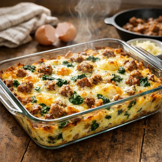 Savory Egg and Sausage Breakfast Bake