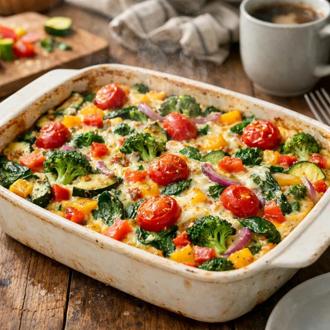Savory Garden Veggie Breakfast Casserole