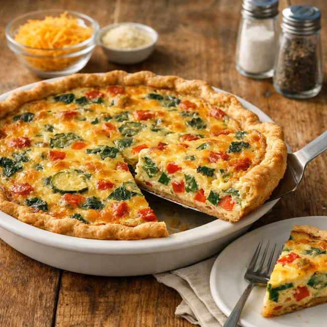 Savory Garden Veggie Quiche