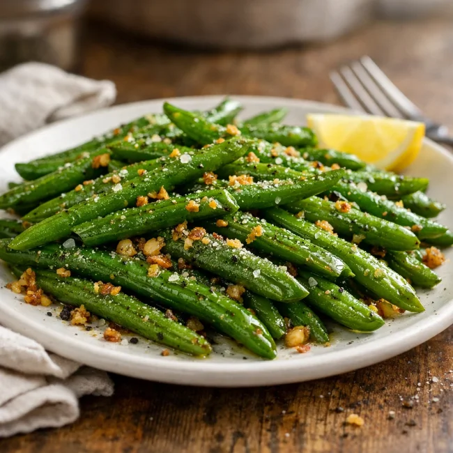 Savory Garlic Green Beans