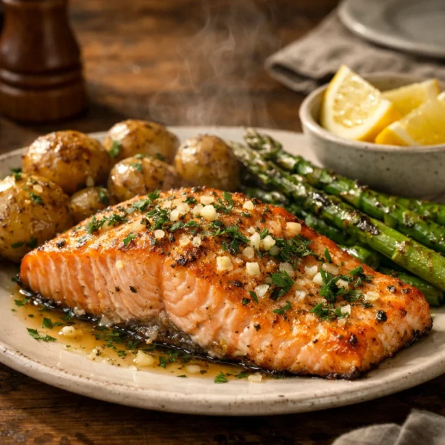 Savory Garlic Salmon Delight