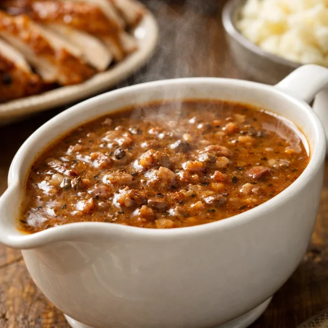 Savory Giblet Gravy with Smoked Paprika