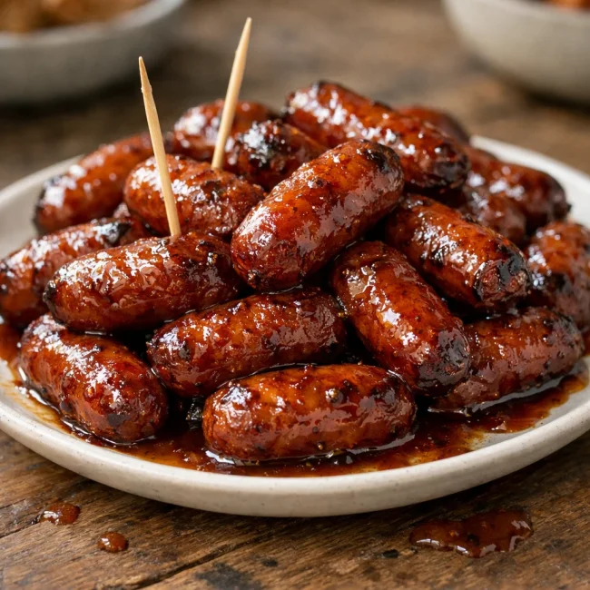 Savory Glazed Mini Sausages