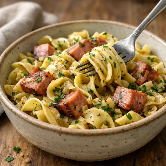 Savory Ham & Herb Noodle Delight