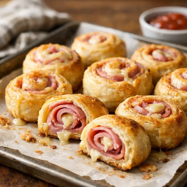 Savory Ham & Swiss Roll-Ups