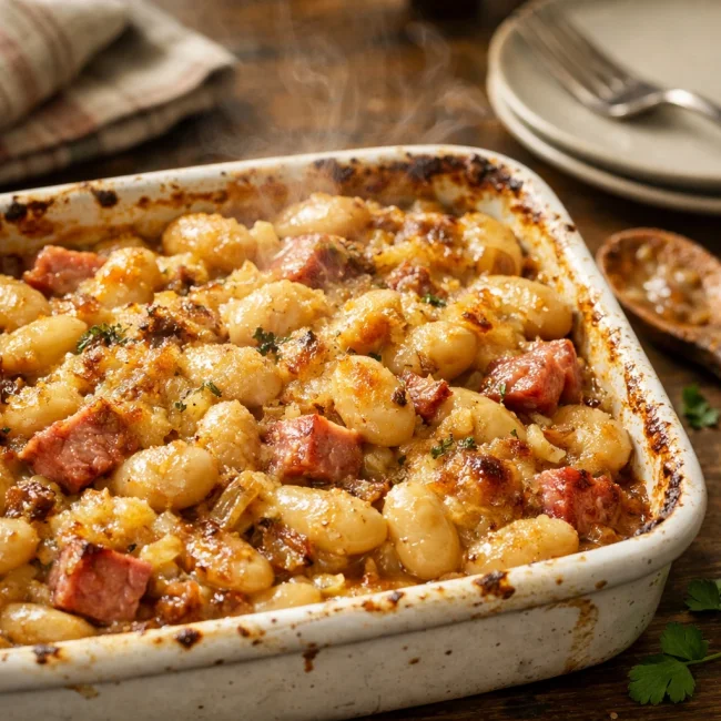 Savory Ham and Butter Bean Casserole