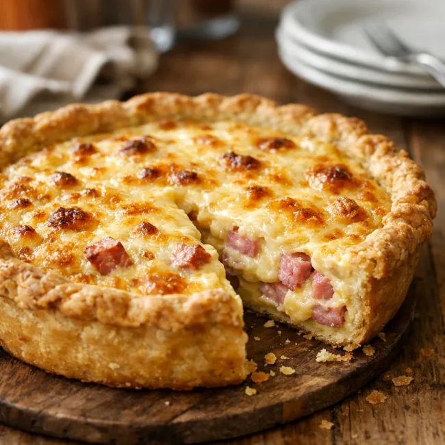 Savory Ham and Swiss Quiche
