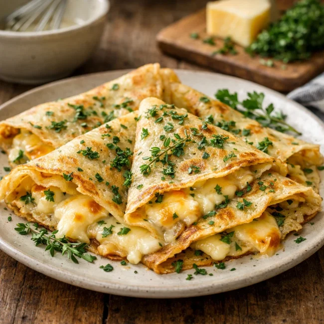 Savory Herb & Cheese Crepes