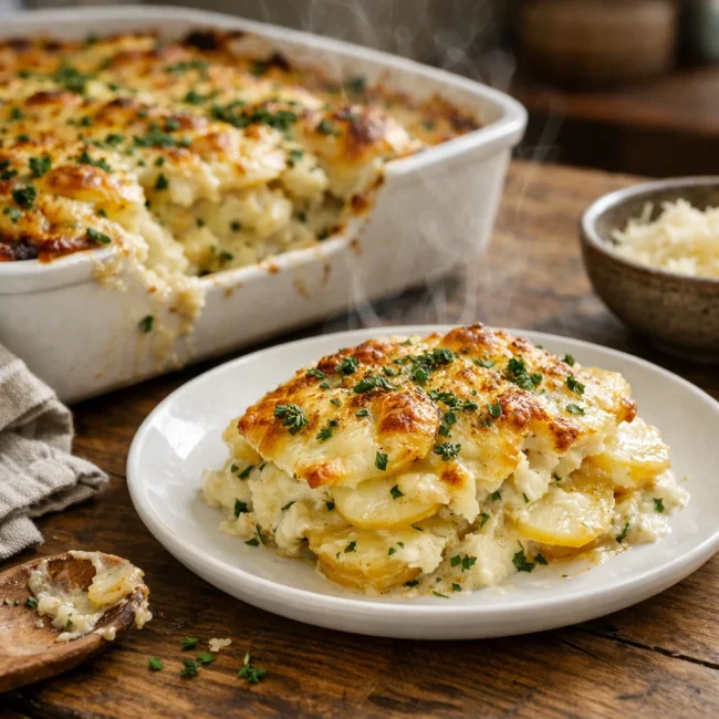 Savory Herb & Cheese Scalloped Potatoes