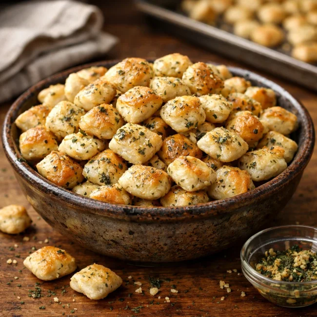 Savory Herb & Garlic Oyster Crackers
