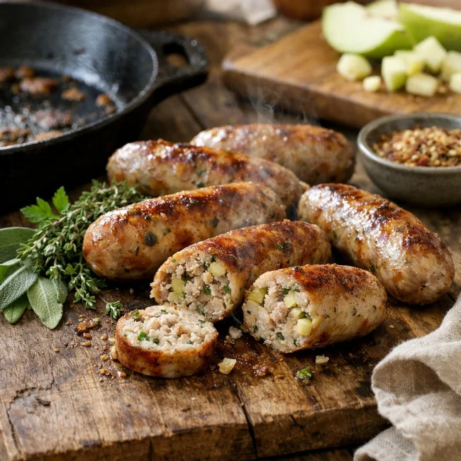 Savory Herb and Apple Sausage