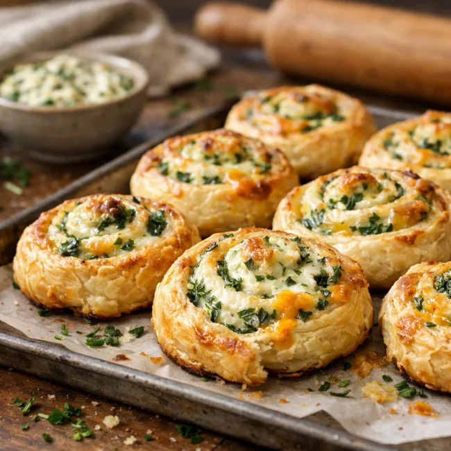Savory Herb and Cheese Pinwheels