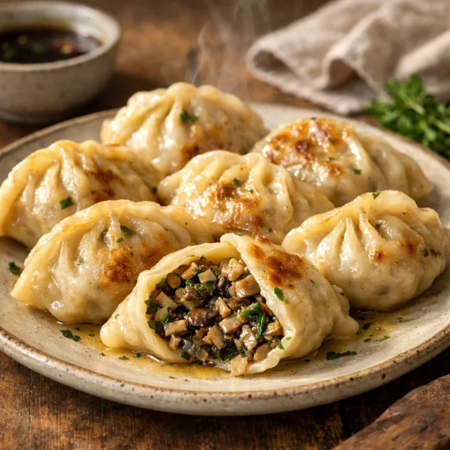 Savory Herb and Mushroom Dumplings