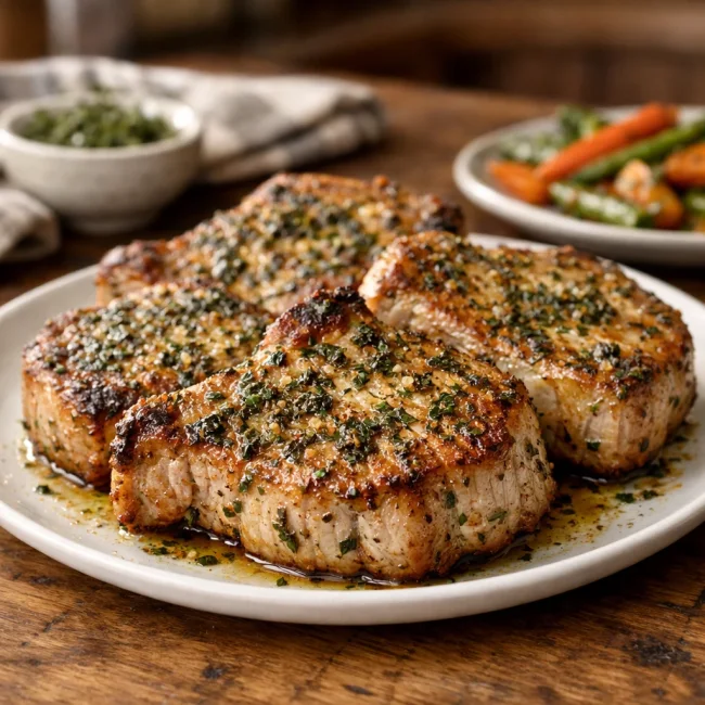 Savory Herb-Baked Pork Chops