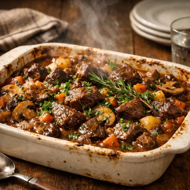 Savory Herb Beef Casserole