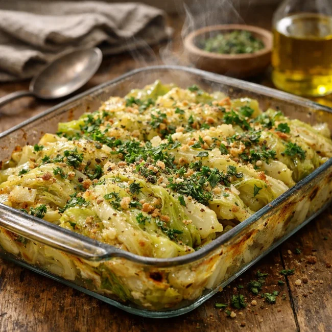 Savory Herb Cabbage Casserole