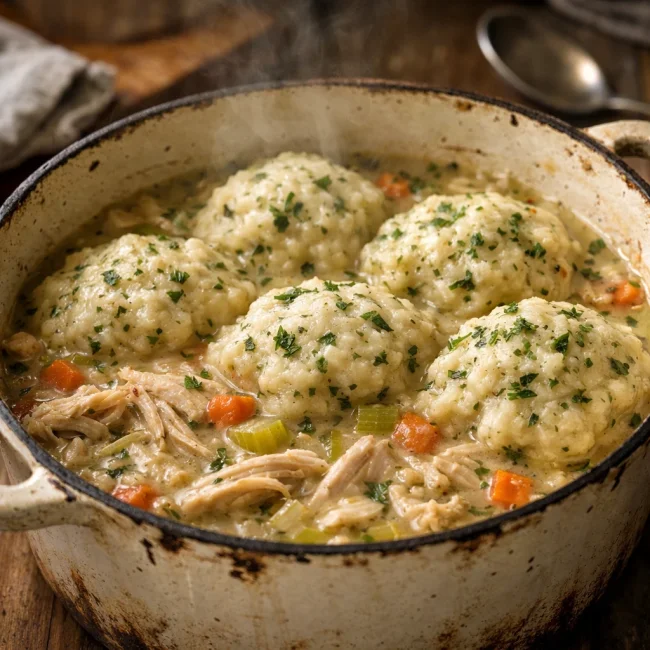 Savory Herb Chicken and Dumplings