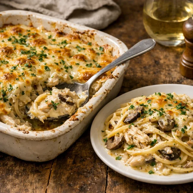 Savory Herb Chicken Tetrazzini