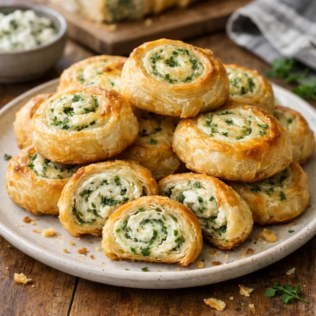 Savory Herb Cream Cheese Pinwheels