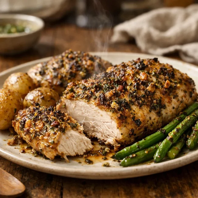 Savory Herb-Crusted Baked Chicken
