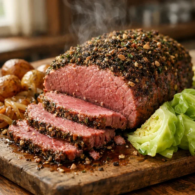 Savory Herb-Crusted Corned Beef Roast