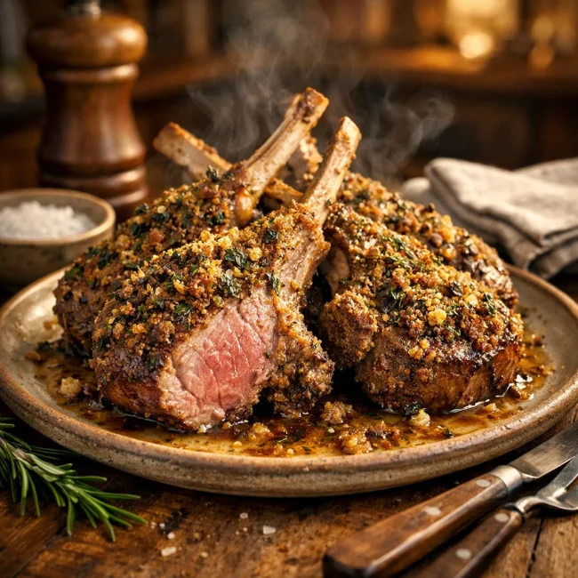Savory Herb-Crusted Lamb Chops