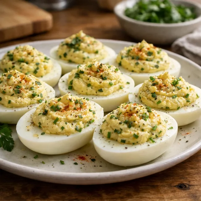 Savory Herb Deviled Eggs