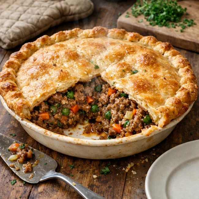 Savory Herb Hamburger Pie