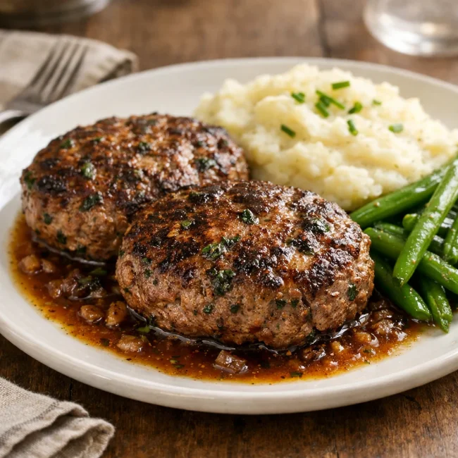 Savory Herb Hamburger Steaks