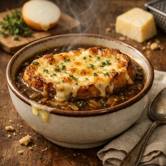 Savory Herb-Infused French Onion Soup