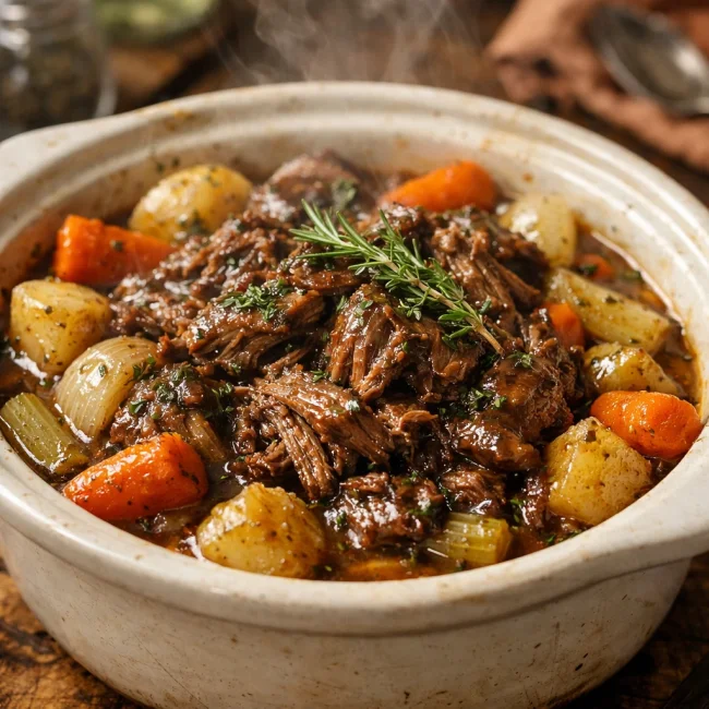 Savory Herb-Infused Slow Cooker Pot Roast