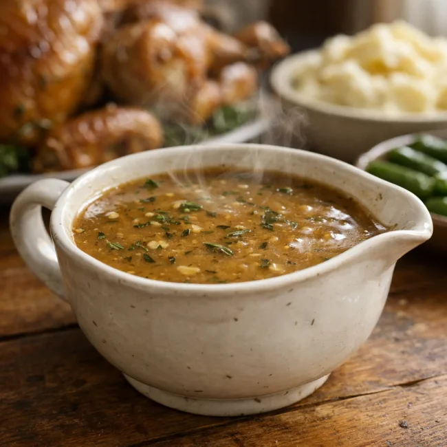 Savory Herb-Infused Turkey Gravy