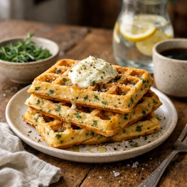 Savory Herb-Infused Waffles