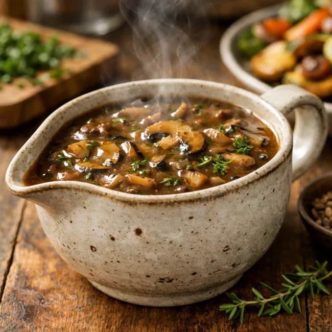 Savory Herb Mushroom Gravy