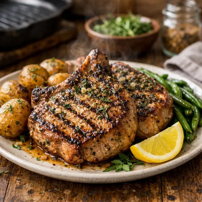 Savory Herb Pork Chop Delight