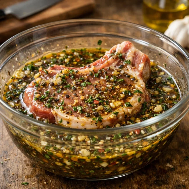 Savory Herb Pork Chop Marinade