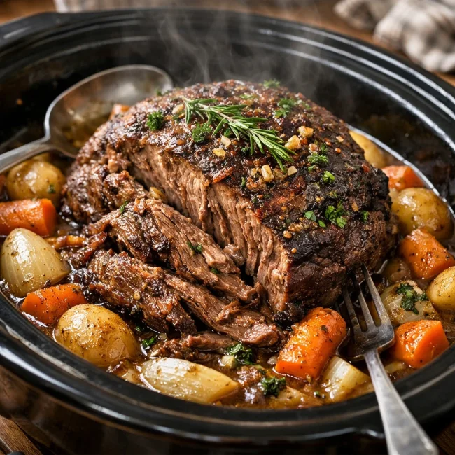 Savory Herb Slow Cooker Roast Beef