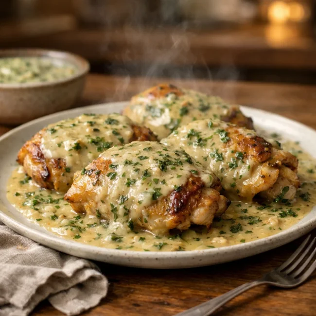 Savory Herb Smothered Chicken
