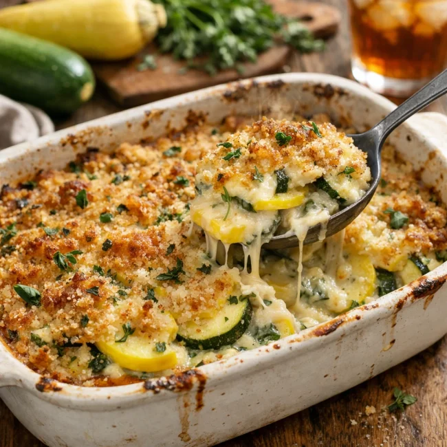 Savory Herb Squash Casserole