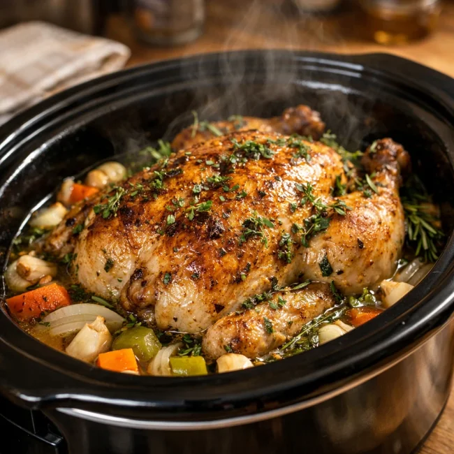 Savory Herbed Slow Cooker Chicken