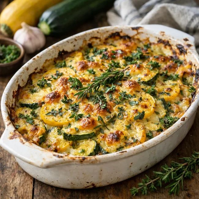 Savory Herbed Squash Casserole