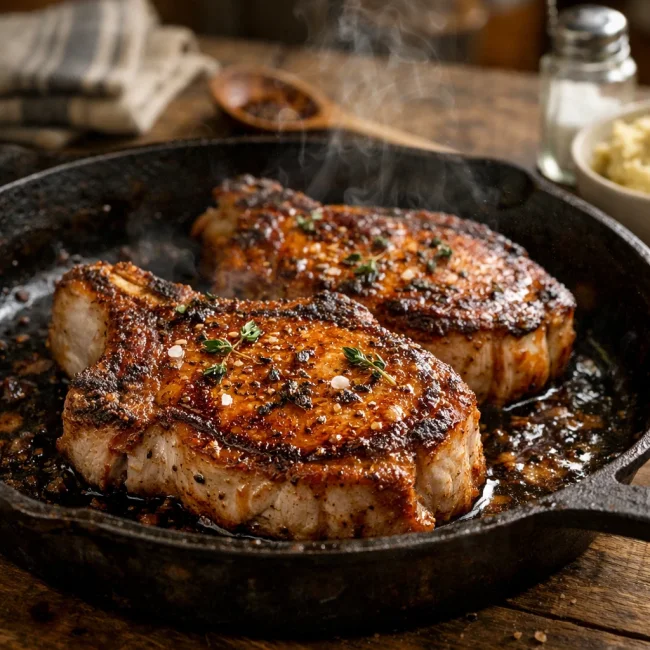 Savory Heritage Pork Chops