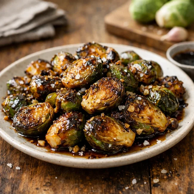 Savory Maple-Glazed Brussels Sprouts