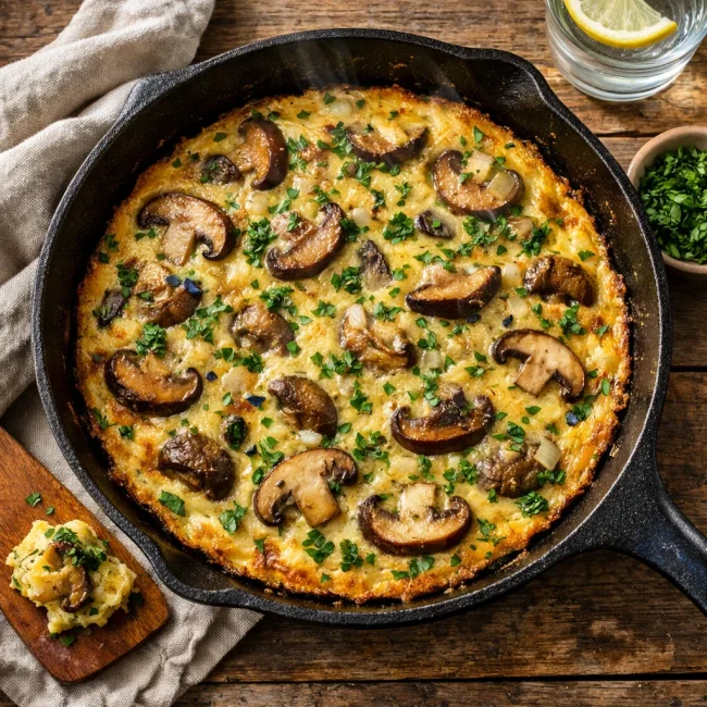 Savory Mushroom & Herb Frittata