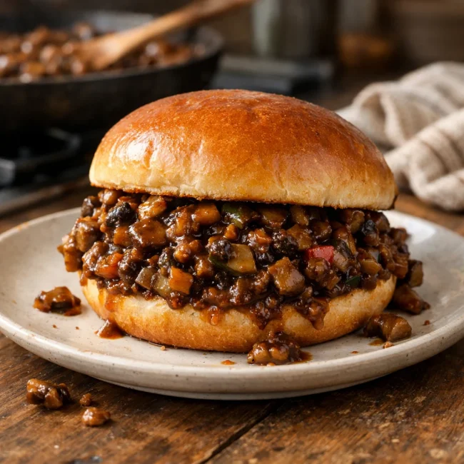 Savory Mushroom Sloppy Joes