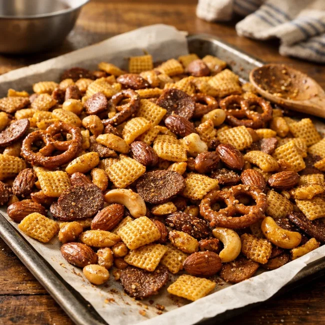 Savory Nutty Chex Mix