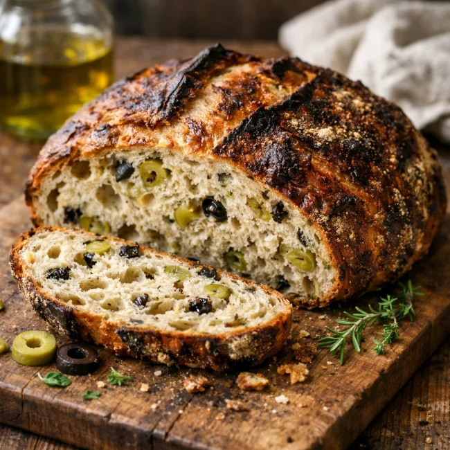Savory Olive and Herb Sourdough