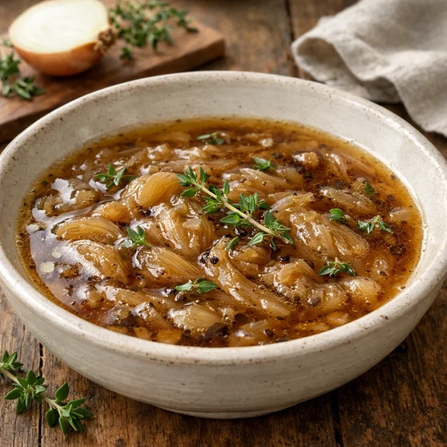 Savory Onion & Thyme Soup